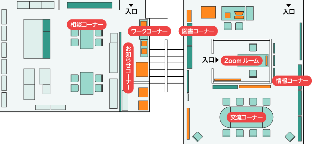 センター内レイアウト全体図